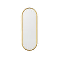 Elegant Gold-Framed Oval Wall Mirror - Modern Home Decor Accessory