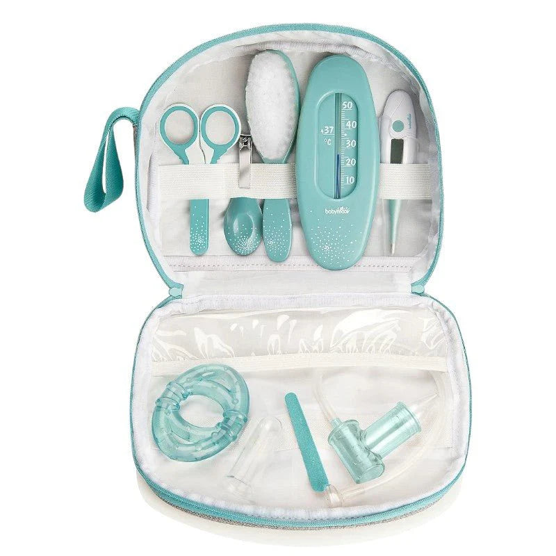 Complete Baby Care Kit – 9 Accessories, Digital & Bath Thermometers