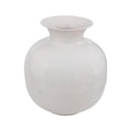 Elegant White Ceramic Vase - Modern Minimalist Design for Home Decor