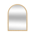**Arched Bamboo Frame Mirror – Elegant Wall Décor for Home & Office**