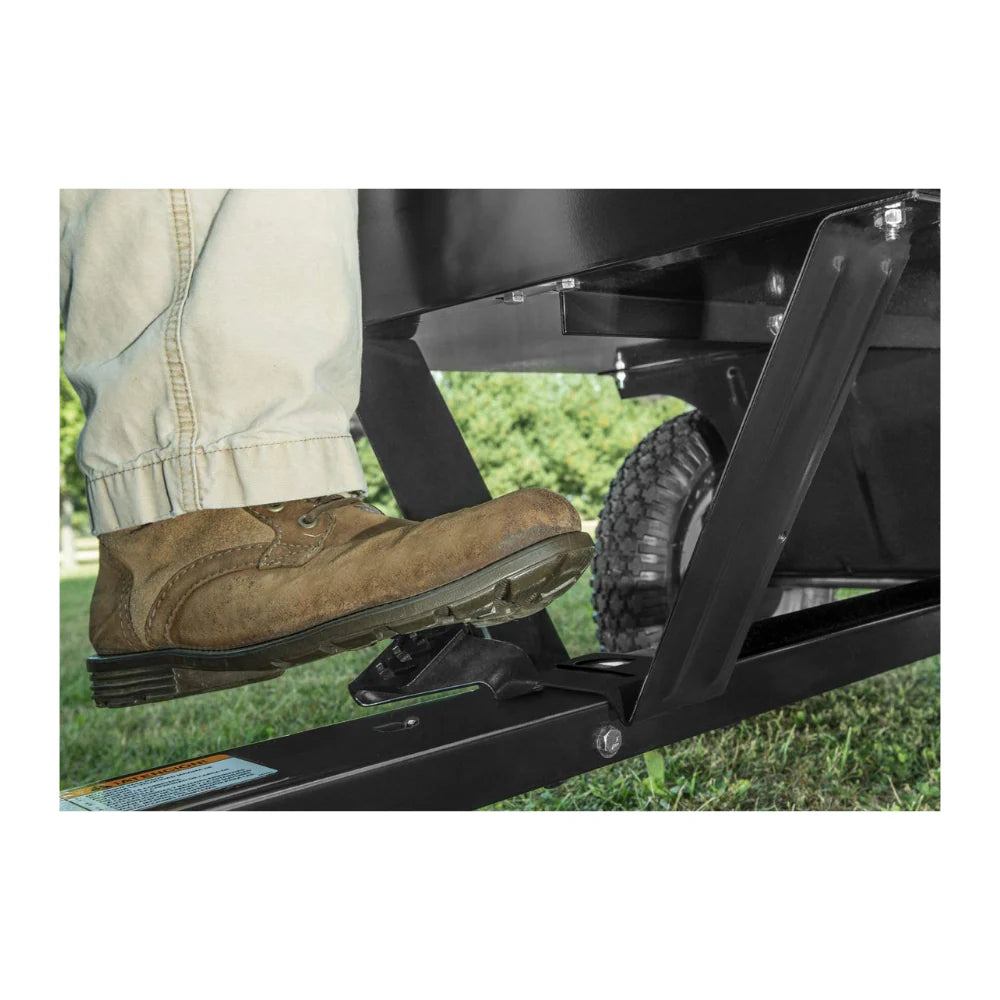 Utility Tow Behind Steel Dump Cart, 750 Pound Capacity